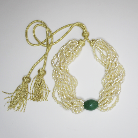Moroccan Johar Choker Green Jade