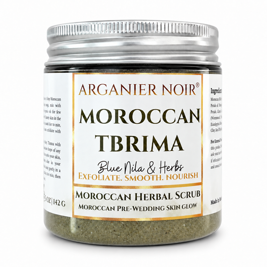 Moroccan Tbrima with Blue Nila and Herbs